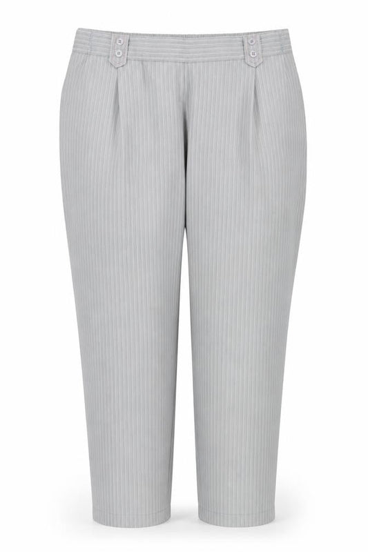Womens UK Size 22 Bonmarché Regular Fit  Grey Trousers