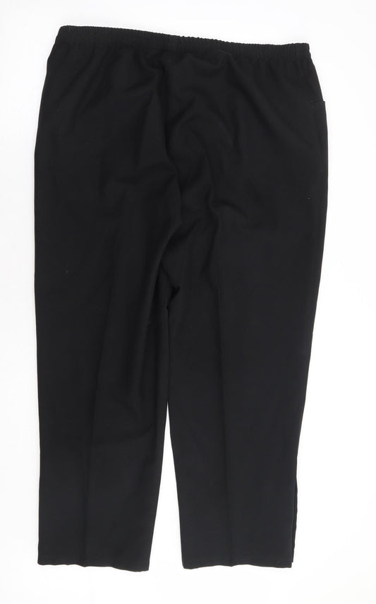 Womens UK Size 38 in Preworn Regular Fit  Black Trousers