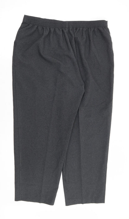 Womens UK Size 20 Mia Moda Regular Fit  Grey Trousers