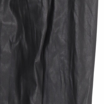 Womens UK Size 8 Topshop Regular Fit  Black Trousers