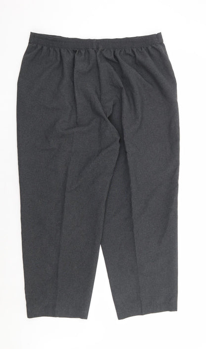 Womens UK Size 20 Mia Moda Regular Fit  Grey Trousers