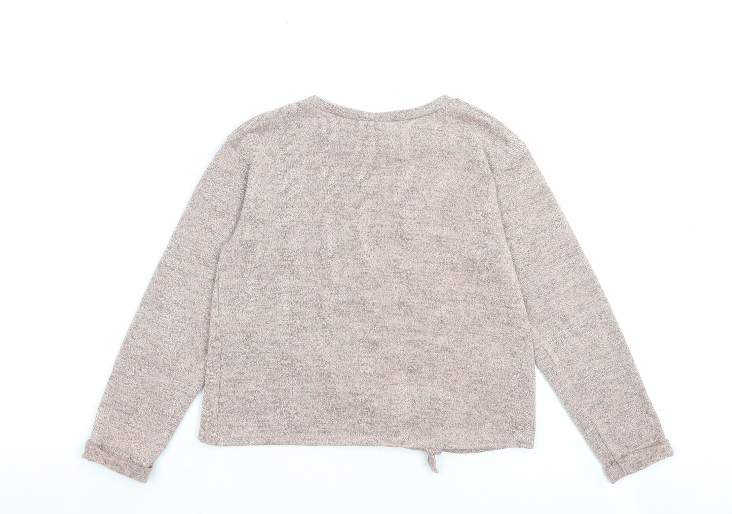 Matalan Girls Pink Polyester Basic Casual Size 9 Years Crew Neck Pullover - Shine Like The Stars In The Sky