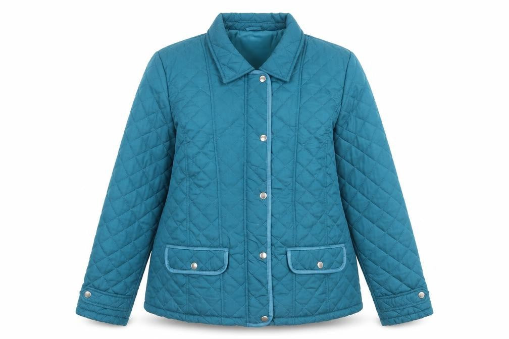 Womens UK Size 10 Originals Blue Quilted Coat