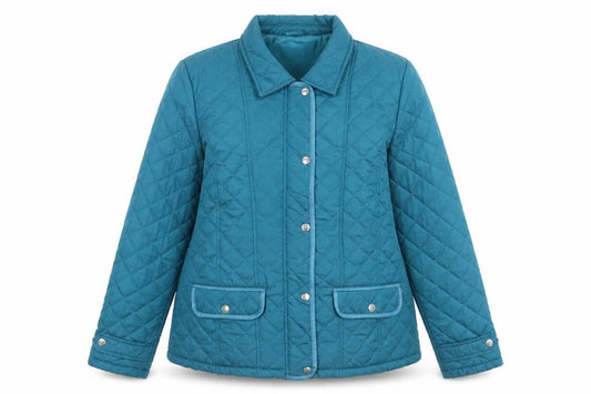 Womens UK Size 10 Originals Blue Quilted Coat