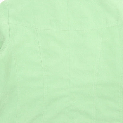 Klass Womens Green Jacket Size 14 Button