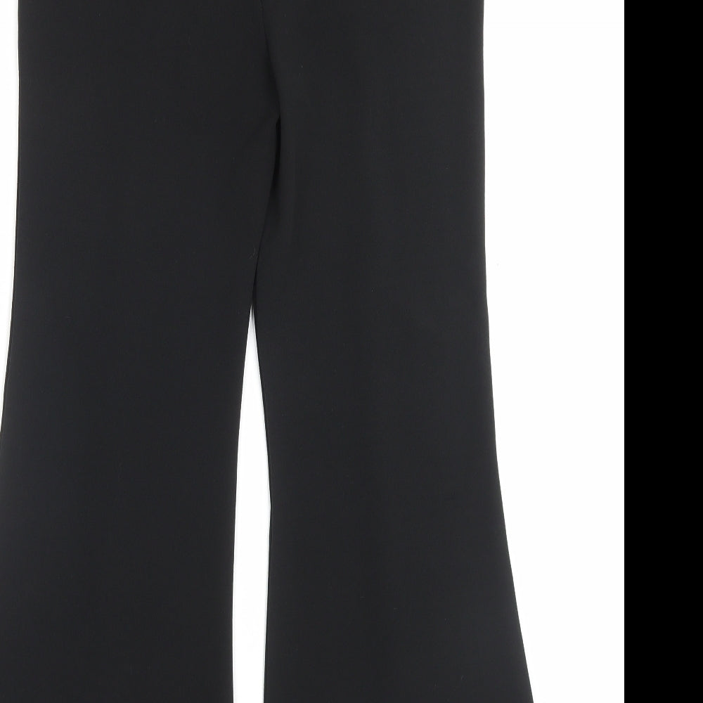 Cameo Rose Womens Black Polyester Trousers Size 12 L28 in Regular