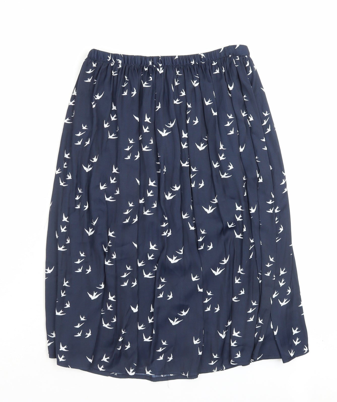 Gap Womens Blue Geometric Polyester A-Line Skirt Size S