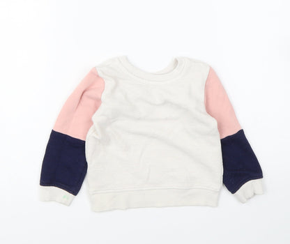 Primark Girls Multicoloured Polyester Pullover Sweatshirt Size 2-3 Years Pullover - Cute