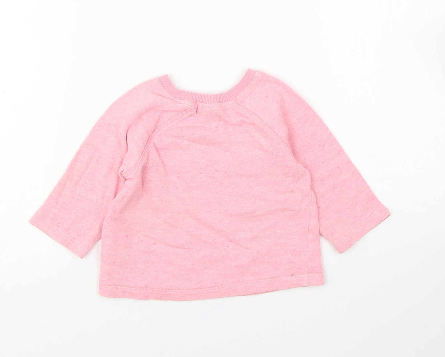 NEXT Girls Pink Cotton Pullover Jumper Size 3-6 Months Pullover - Magical