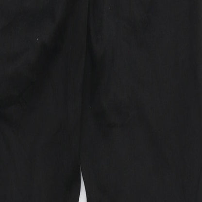 Marks and Spencer Womens Black Cotton Skinny Jeans Size 28 in L29 in Regular Zip