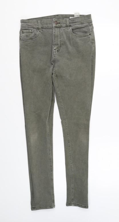 Womens UK Size 10 Marks and Spencer Regular Fit Skinny Green Jeans