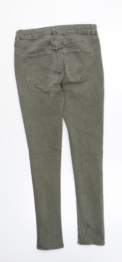 Womens UK Size 10 Marks and Spencer Regular Fit Skinny Green Jeans