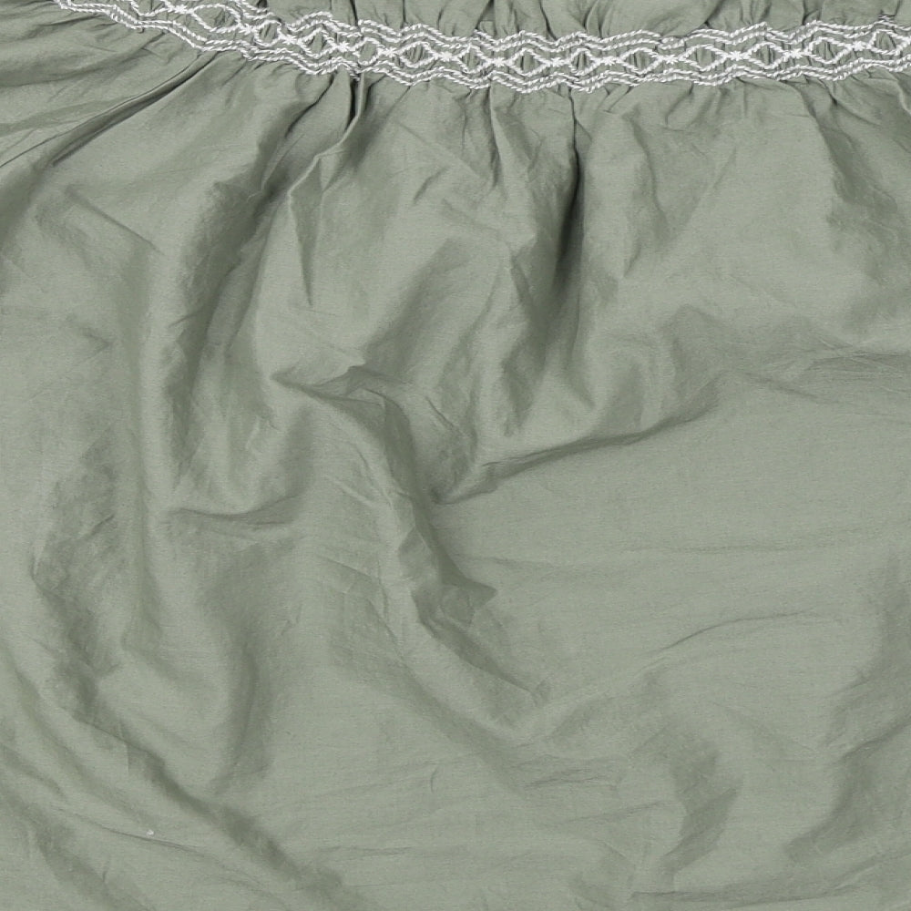 Womens UK Size 10 Marks and Spencer Green Basic Blouse