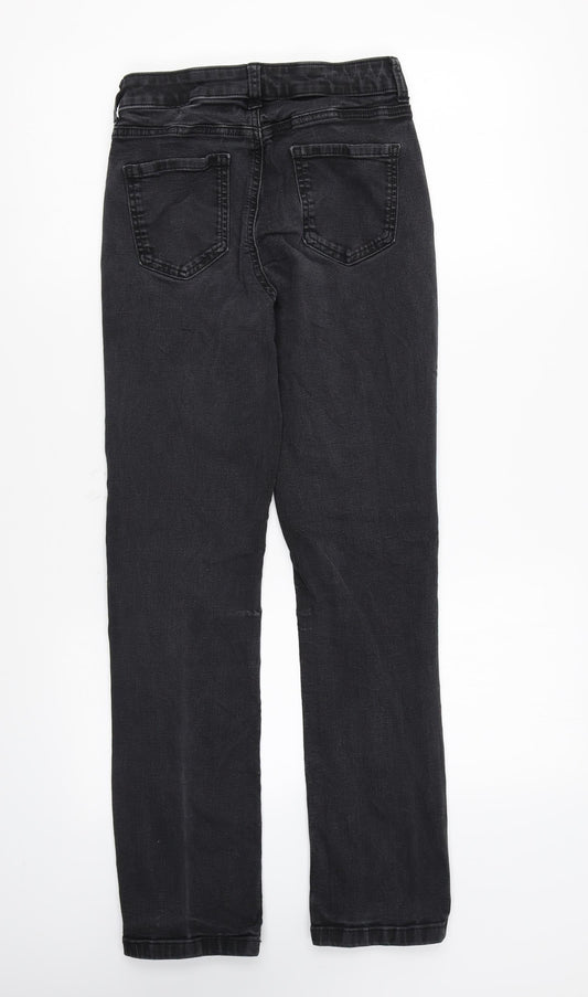 TU Womens Black Cotton Skinny Jeans Size 10 L28 in Regular Zip