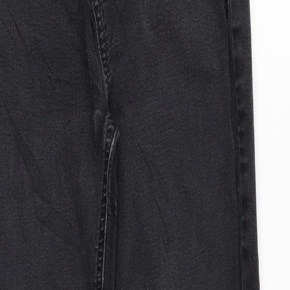 TU Womens Black Cotton Skinny Jeans Size 10 L28 in Regular Zip