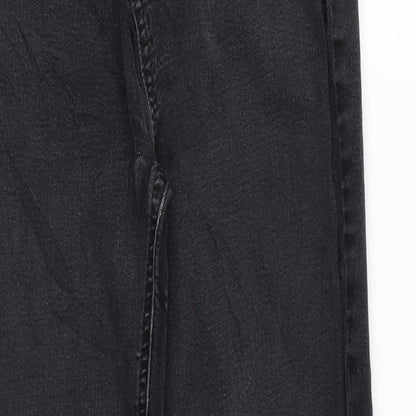 TU Womens Black Cotton Skinny Jeans Size 10 L28 in Regular Zip