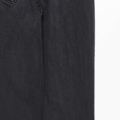 TU Womens Black Cotton Skinny Jeans Size 10 L28 in Regular Zip
