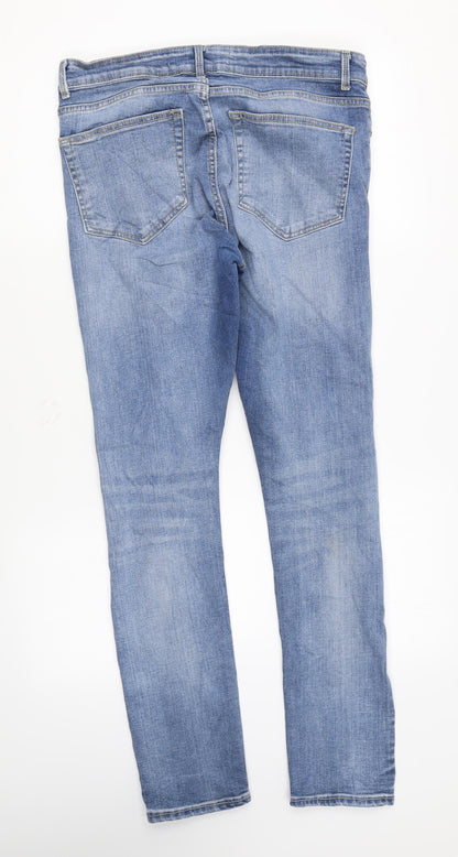New Look Mens Blue Cotton Skinny Jeans Size 36 in L27 in Regular Zip - Super Skinny