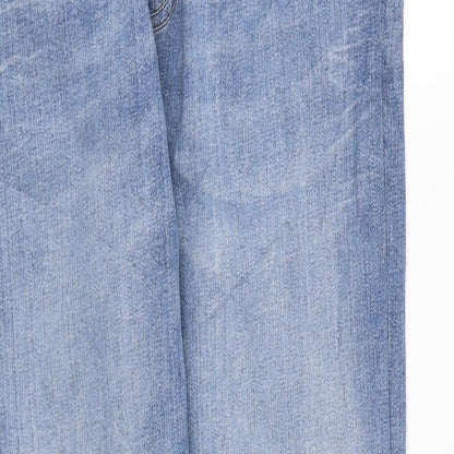 New Look Mens Blue Cotton Skinny Jeans Size 36 in L27 in Regular Zip - Super Skinny
