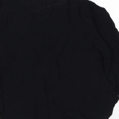 Womens UK Size M Gap Black Basic Blouse