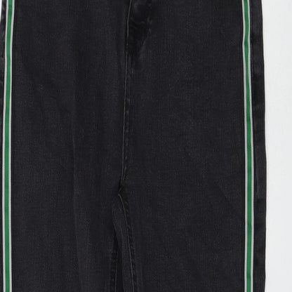 Marks and Spencer Womens Grey Cotton Skinny Jeans Size 8 L26 in Regular Zip
