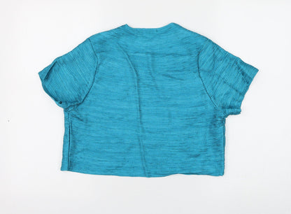Womens UK Size L Klass Blue Cardigan Jumper