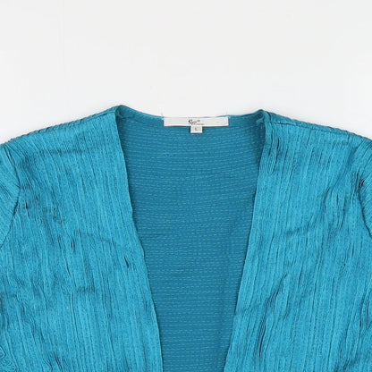 Womens UK Size L Klass Blue Cardigan Jumper