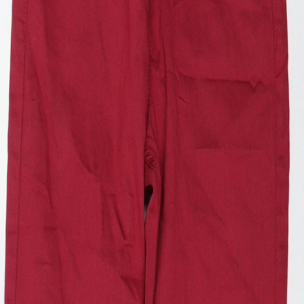 Womens UK Size 8 Marks and Spencer Regular Fit Jegging Red Jeans