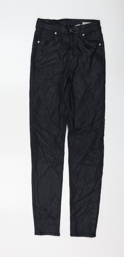 Womens UK Size 8 Marks and Spencer Regular Fit Skinny Black Jeans