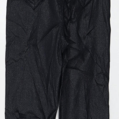 Marks and Spencer Womens Black Viscose Skinny Jeans Size 8 L27 in Regular Zip
