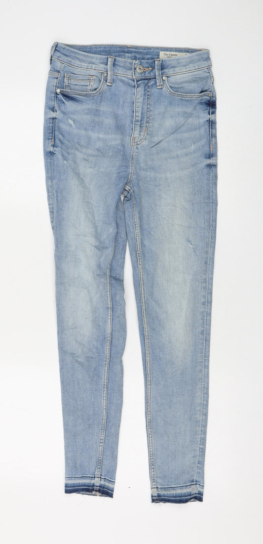 Womens UK Size 8 Marks and Spencer Regular Fit Skinny Blue Jeans