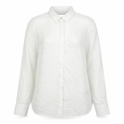 Womens UK Size 12 Marks and Spencer White Basic Button-Up