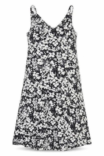 Primark Womens Black Floral A-Line Size 10 V-Neck Pullover