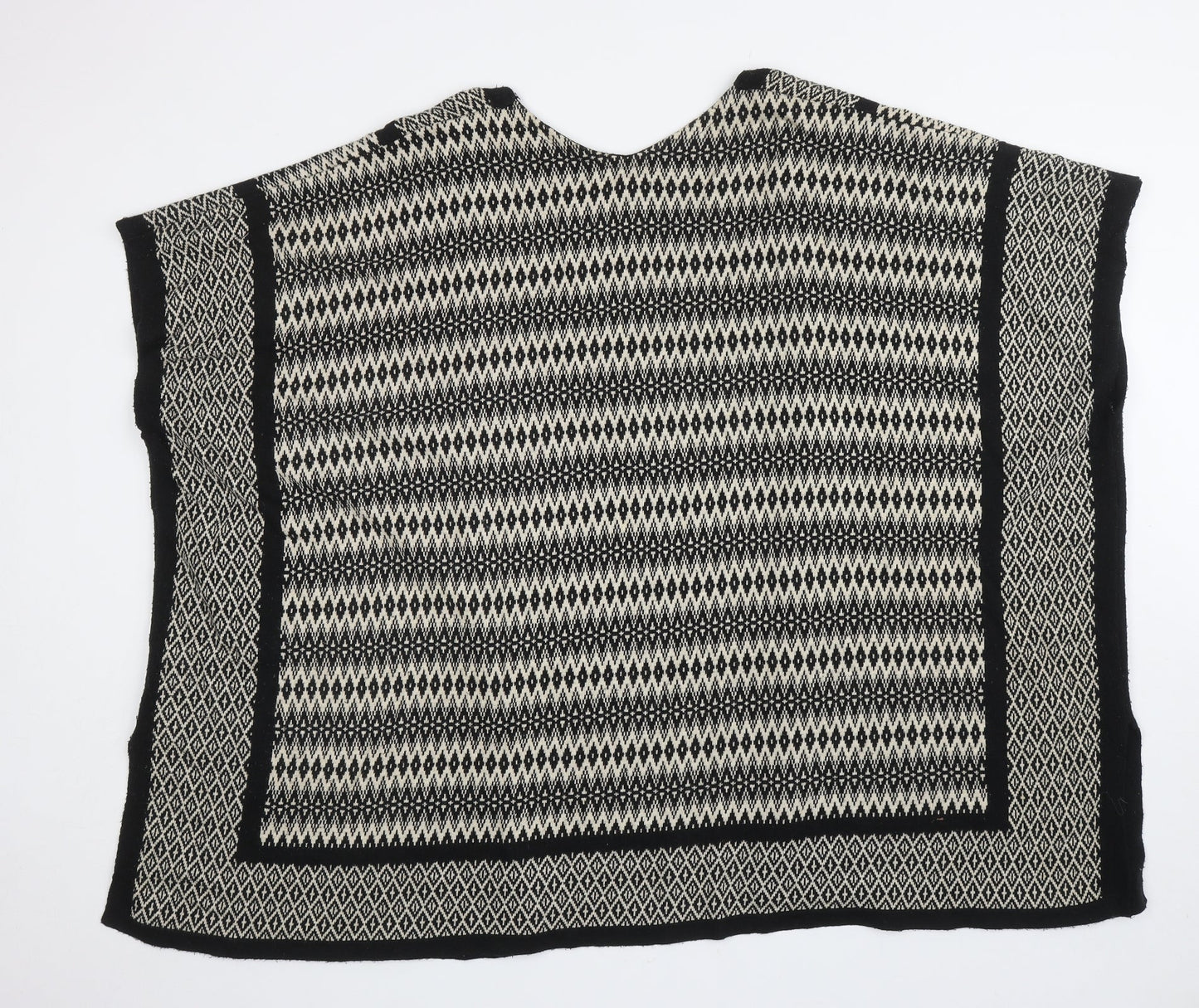 Womens UK Size 14 Atmosphere Black Cape Jumper