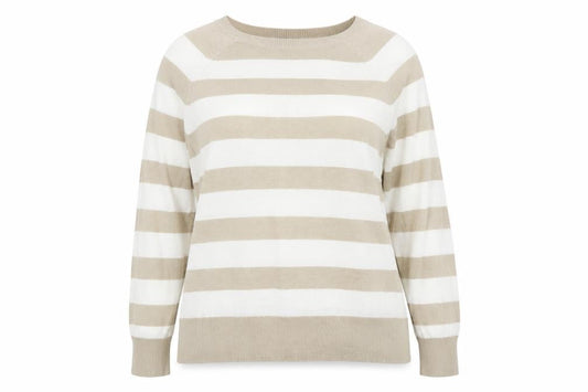 Womens UK Size 16 M&Co Beige Pullover Jumper