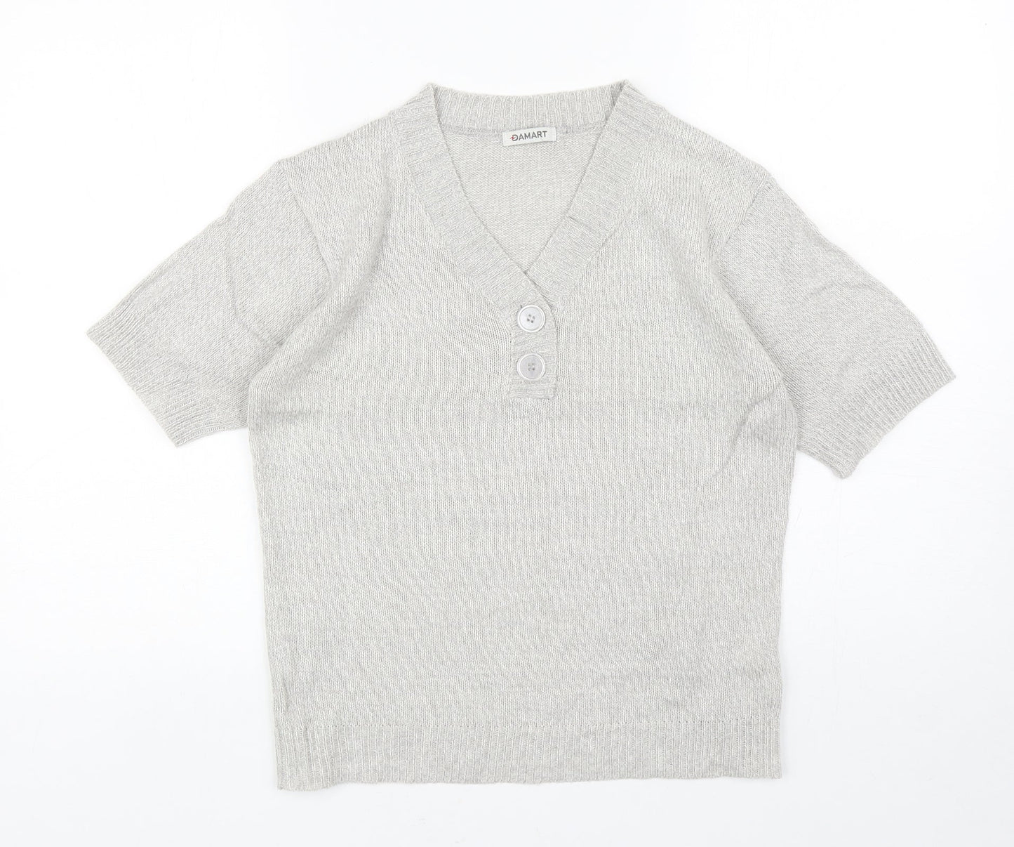 Womens UK Size 10 Damart Grey Pullover Jumper