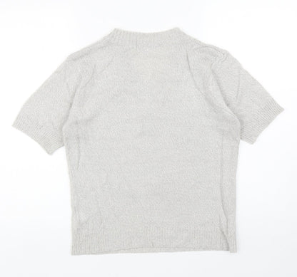 Womens UK Size 10 Damart Grey Pullover Jumper
