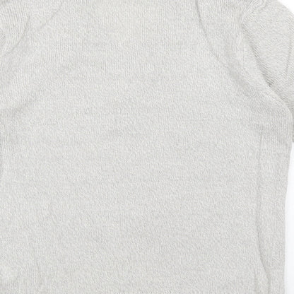 Womens UK Size 10 Damart Grey Pullover Jumper