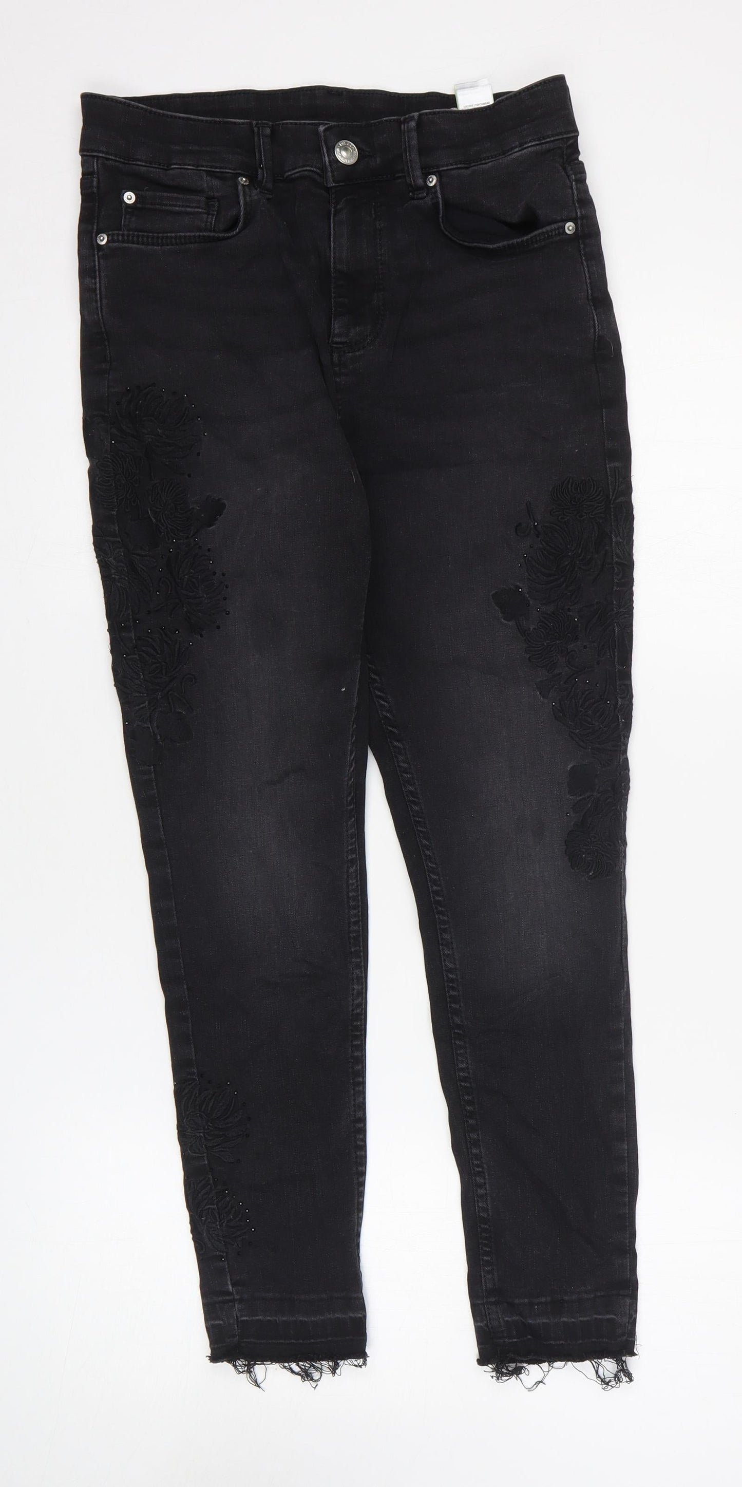 Womens UK Size 12 Marks and Spencer Regular Fit Skinny Black Jeans