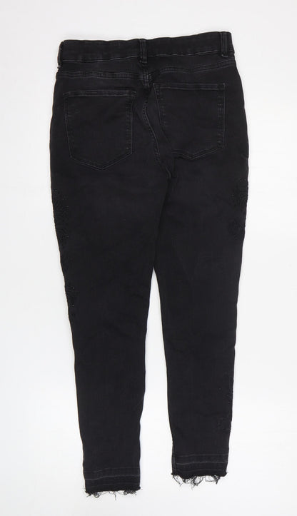 Womens UK Size 12 Marks and Spencer Regular Fit Skinny Black Jeans