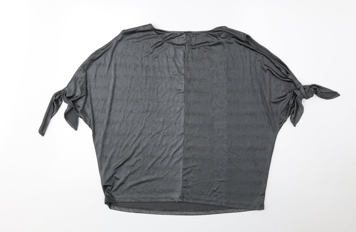 Womens UK Size 14 Preworn Grey Basic Blouse