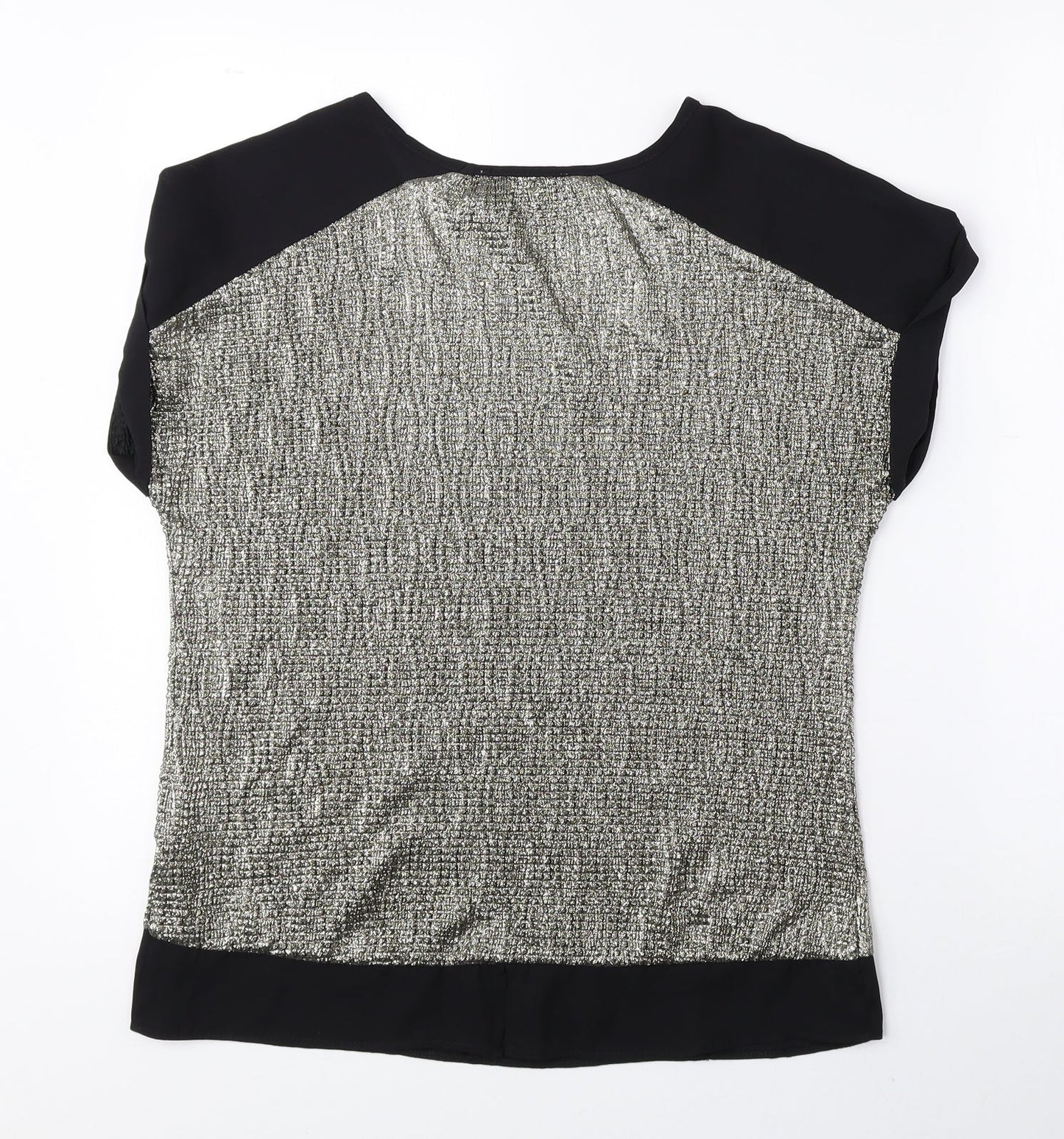 Womens UK Size XS Oasis Gold Basic Blouse