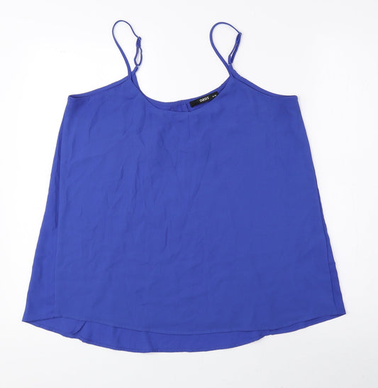 Womens UK Size 10 Oasis Blue Basic Tank