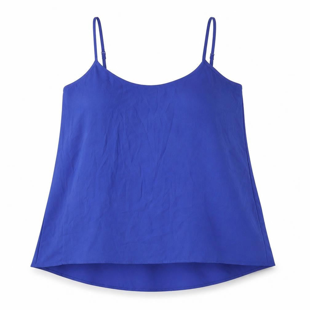 Womens UK Size 10 Oasis Blue Basic Tank