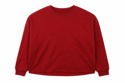 Primark Womens Red Polyester Pullover Sweatshirt Size 2XS Pullover - Cropped