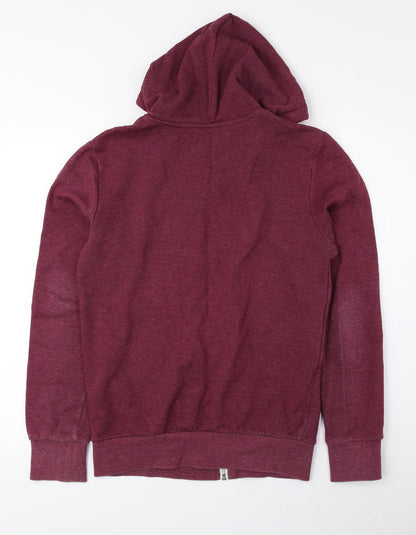 Mens UK Size XS Divided by H&M Red Full Zip Hoodie