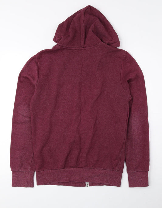 Mens UK Size XS Divided by H&M Red Full Zip Hoodie