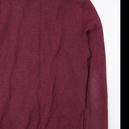 Mens UK Size XS Divided by H&M Red Full Zip Hoodie