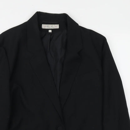 Yessica Mens Black Polyester Jacket Blazer Size L