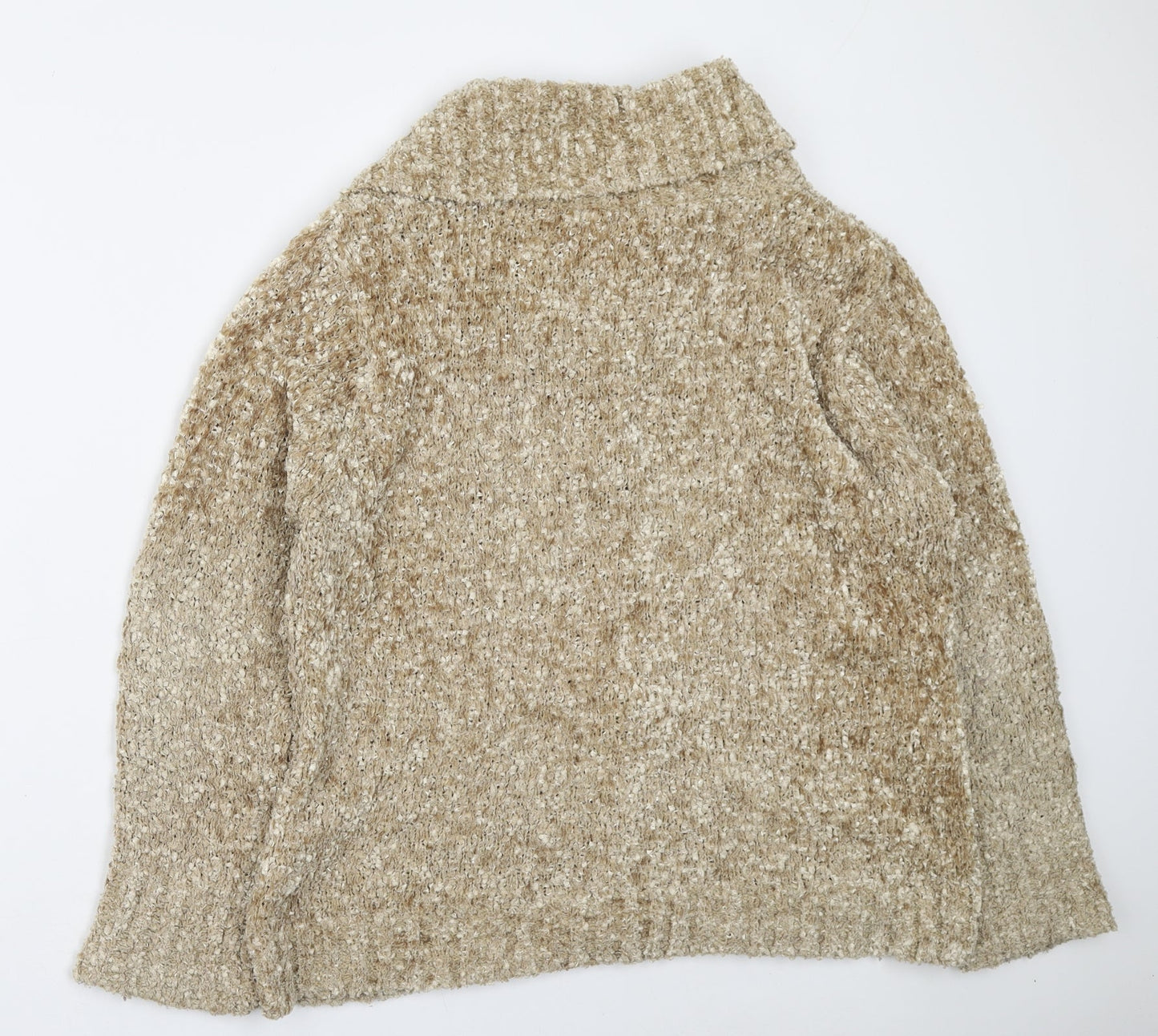 Womens UK Size M Pure & Natural Yellow Cardigan Jumper